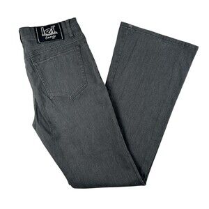 Vintage L.e.i. Jeans Womens 7 Charcoal Wash Bootcut Stretch Denim Low Rise Y2K